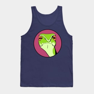 Judgmental Snake - Funny Animal Design Tank Top